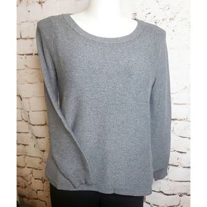 Cyrus Gray Sweater with side slits size XL